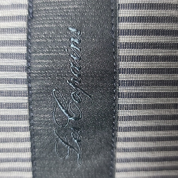 LES COPAINS Striped Blazer Snap Button Closure Jacket in Gray Size 42 - Picture 11 of 16